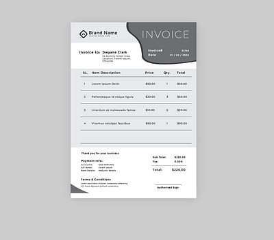 Invoice Design