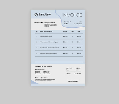 Invoice Design