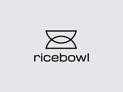 Ricebowl bowl fastfood food grey horeca icon japan logo designer mark new york restaurant restaurant branding rice shape symbol tokyo ukraine