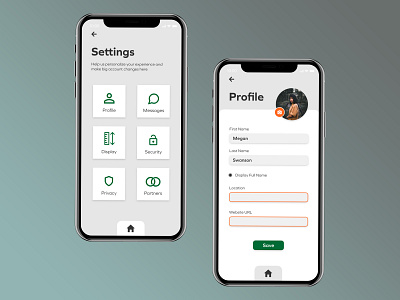 Settings Page app daily ui dailyui dailyuichallenge ui ui design uiux