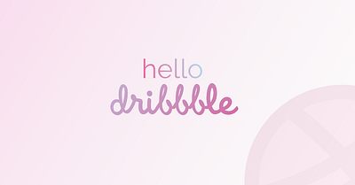 Hello Dribbble! hello dribbble hellodribbble