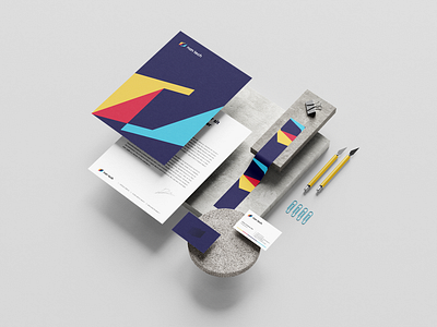 Nan Tech brand branding business card clean design graphic design logo