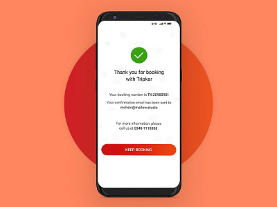 App Booking Page Design app branding design logo minimal ux