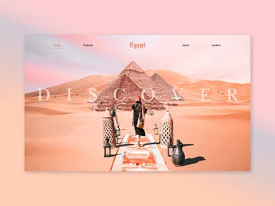Egypt landing page egypt landingpagedesign uidesign