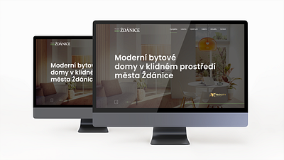 Rezidence Ždánice black building clean design graphics design ui web webdesign website