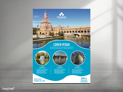 Travel brochure blue brochure blue travel brochure branding design easy travel brochure illustrator professional travel brochure travel brochure travel brochure in blue traveling vector