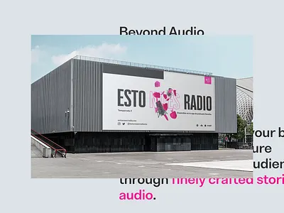 Esto no es radio: Brand System Exploration, Billboard #2 art direction billboard brand identity branding design podcast