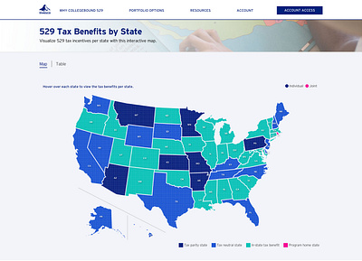 CB529 Map Updates college fund map money united states