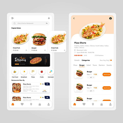 Food delivery Mobile app UIUX design design mobile app mobile app design mobile design mobile ui ui uiux design agency uiuxdesign uiuxdesigner ux