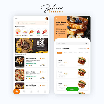 Mobile app Design For Food Delivery UIUX app design mobile app mobile app design mobile design mobile ui ui uiux design agency uiuxdesign uiuxdesigner ux web