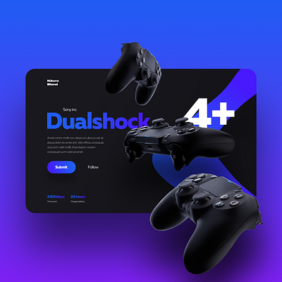 Dualshock concept concept design ui web yudaev.school