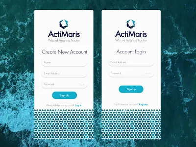 ActiMaris Wound Progress Tracker - Daily UI 001 dailyui dailyui 001 dailyuichallenge health app health care healthcare healthcare app healthcare logo icon logo ui vector xd xd design xdui