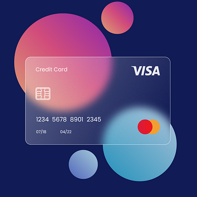 Glass morphism Credit Card design glassmorphism ui ux web