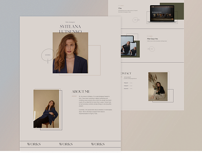 Personal Website design minimal personal website portfolio portfolio website ui web