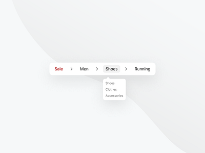 Breadcrumbs - DailyUI 056 056 breadcrumbs daily ui design dropdown minimal navigation shopping ui web