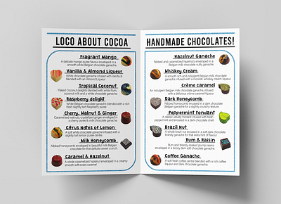 Loco About Cocoa branding cartoon chocolate design flat food illustration logo menu vector