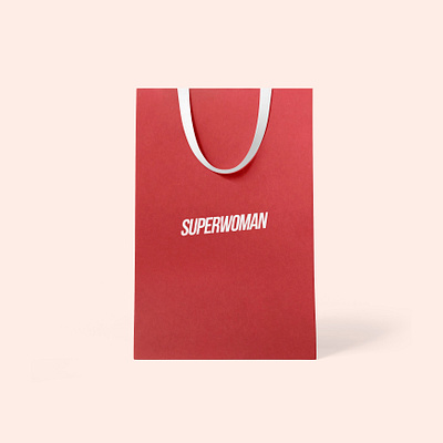 SuperWoman Bags Design box box design branding cardboard box package design packaging presentation design