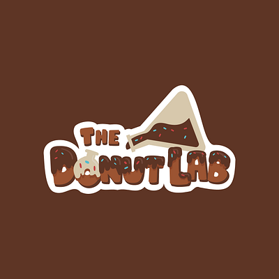 The Donut Lab Logo illustration lettering logo logodesign typography