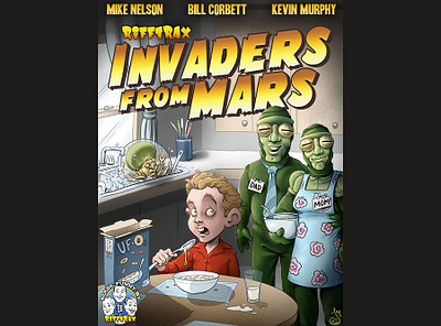 Invaders From Mars for RiffTrax cartoon digital painting drawing illustration mst3k rifftrax