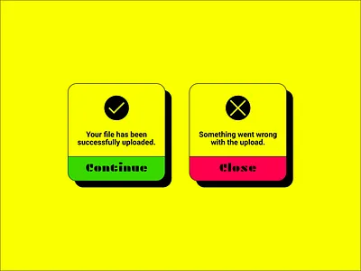 Flash Message - UI Design alert dailyui error fail flash message message minimal popup success ui uiux webdesign