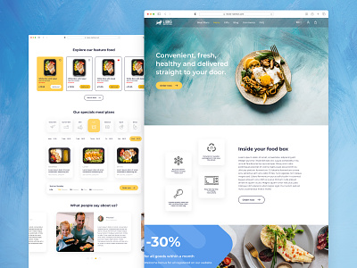 Lions Nutrition - Landing Product Page for Health Food Delivery app branding delivery design figma food graphic design health illustration landing landing page logo sass typography ui ux website