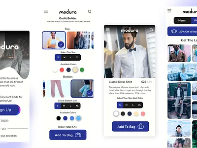 Modura App Desgin branding design