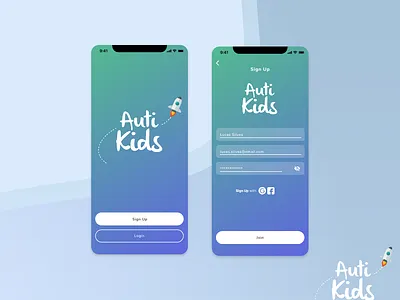 Auti Kids dailyui design uiux