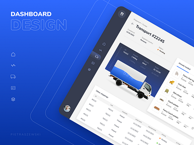 Furniture & shipping dashboard web app application dashboard design graphic design shipping transport typography ui ux vector web app webdesign