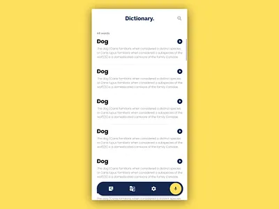 Dictionary app android developer freelance freelancing uidesign uxdesign vishroy