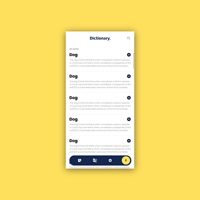 Dictionary app android developer freelance freelancing uidesign uxdesign vishroy