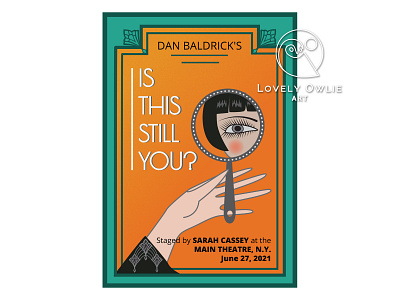 Theatre Play Poster art deco art deco design art deco poster art decor logo logo daily logo designs logodesign logotype movie poster movie poster design movie posters play poster poster a day poster design retro logo retro poster vintage design vintage logo vintage poster