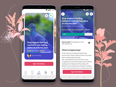 Petition App app design ui uidesign ux