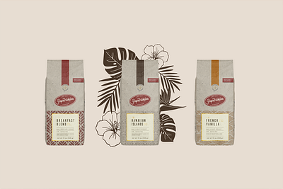 PapaNicholas Coffee branding coffee coffee bag coffee packaging design graphic design heritage illustration packaging vintage