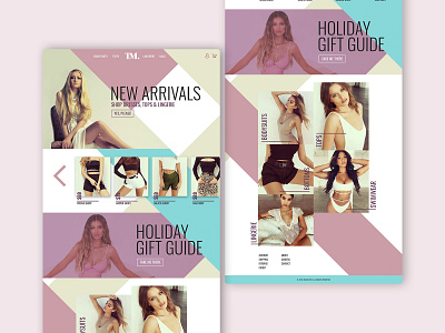 Fashion Website clothing brand design fashion brand website website concept