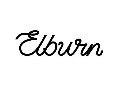 Elburn Type - v1 branding city cursive design illinois logo script town type typography