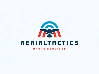 AERIALTACTICS aerial air aircraft bird brand design drone logo symbol tactics