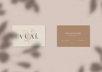 Vual Business Card beauty logo brand design brand identity branding business card stationery