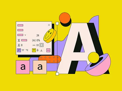 Tubik Academy Illustrations: Typography design design process design studio design tools digital art digital illustration fonts graphic design illustration illustrations illustrator typography ui ui design user experience user interface user interface design ux design web design website illustrations