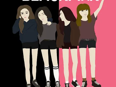 Blackpink blackpink blackpinkart blackpinkart digital painting digitalart digitalillustration fanart photoshop