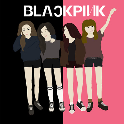 Blackpink blackpink blackpinkart blackpinkart digital painting digitalart digitalillustration fanart photoshop