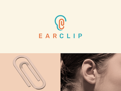 ear clip brand branding clip color combination logo company design dualmeaning ear forsale graphicdesigns health icon illustration inspiration logo logodesign modern simple vector