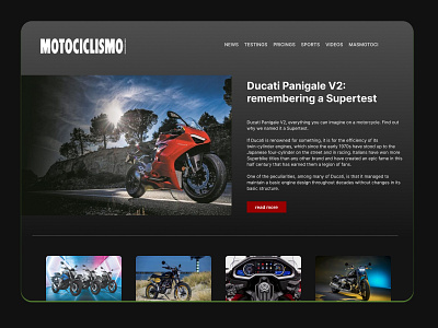 Blog post Motorcycle blog blog post daily ui 035 dailyui035 post wordpress