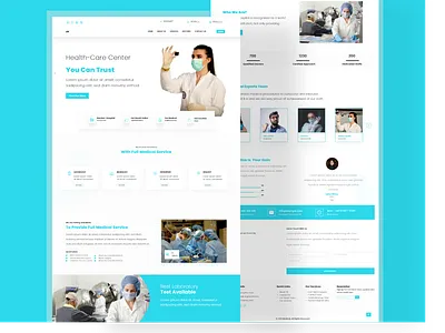 HealthCare Landing Page booking app booking system branding design app healthcare illustration landing page landing page design medical ui uiux