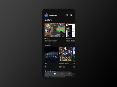 Wizard community app competitive dark mode designcast dribbble e sport gaming georgia influencers mobile app mobile app design product design startup streaming streaming app tbilisi ui ux ux writing wizard