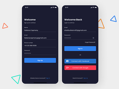 Social media App app art design flat minimal ui ux web
