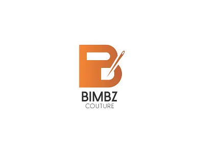 BIMBZ COUTURE branding design illustration logo minimal tailor logo typography