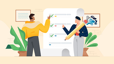 Team at work character characterdesign characters design illustration illustrator plants team work