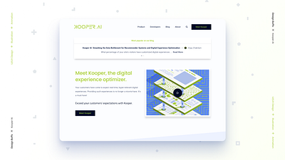 Kooper - UI / UX design ai b2b b2b website design ui ux