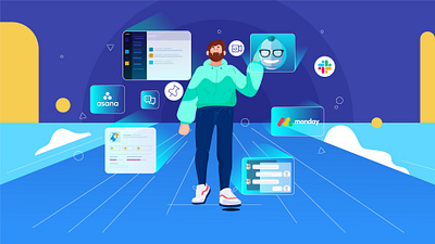 Slack bots character characters design illustration illustrator slack