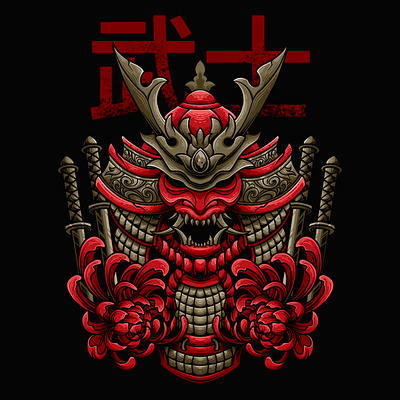 The Red Ronin animal apparel blood branding clothing design fight graphic design illustration japanese knight logo red ronin samurai ui vector